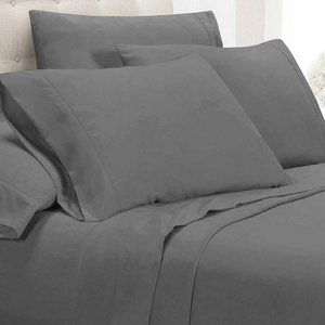 Elite Comfort 6 Piece Super Soft King Light Grey